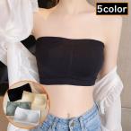 ショッピングチューブトップ ストラップレスブラ レディース ノンワイヤー カップ付きインナー チューブトップブラジャー ベアトップ 見せブラ 美背中 無地