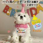  для домашних животных день рождения нагрудник шляпа 2 позиций комплект собака кошка день рождения bib слюнявчик шляпа шнур имеется шарф бандана party память фотосъемка праздник 