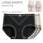 スタンダードショーツ レディース ランジェリー 大きいサイズ 大きめ 下着 レース リボン パンツ 単品 かわいい 無地 ブラック グレー ピンク L
