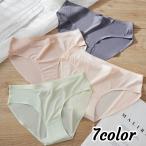 スタンダードショーツ ノーマル シームレス レディース 婦人 インナー 下着 パンツ シンプル 無地 メッシュ ロゴ フルバック アウターに響きにくい