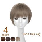 フルウィッグ ショートヘア レディース ショートボブ イメチェン 前髪あり ストレート コスプレ 仮装 可愛い カツラ ブラウン