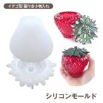 シリコンモールド DIY レジン工作 エポキシ樹脂 ストロベリー収納ボックス いちごケース デコレーション レジン収納ケース ふた付き 小物入れ制作