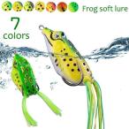 カエルルアー 蛙モチーフ 疑似餌 単品 フロッグ型 6cm ベイトルアー 釣り用品 バス釣り 雷魚 なまず ブラックバス ソフト リアル 釣り具 フィ