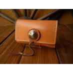 ショッピング名刺入れ サドルレザー　名刺入れ　（コインコンチョチョーキングタイプ）