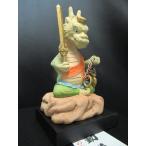 「厄除/開運/辰不動尊/三毳不動尊御祈祷済み/桧製/台座付」仏師 酒井豪作/高さ10cm/猫 buddha 干支/川本仏壇店/川本仏