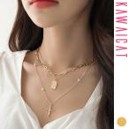 Yahoo! Yahoo!ショッピング(ヤフー ショッピング)メール便送料無料 ネックレス レディース セット 3連チェーン 十字架 スクエアバー レイヤード ゴールド アクセサリー きれいめ 上品 韓国 so23501