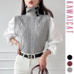 ニットレディーストップスカットソー異素材重ね着風レイヤード風シャツカジュア...