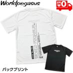 ワールドペガサス ウェア 野球 Tシャツ 半袖 バックプリント WAPTS101 ホワイト／ブラック メール便送料無料
