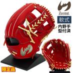 ジームス 軟式 グローブ 内野手用 三方親 湯もみ型付け済 野球 限定品 SV-531DBN 右投げ Rオレンジ×キャメル×水色刺繍