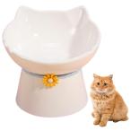  кошка капот миска .. тарелка посуда рис тарелка приманка inserting dish вода .. керамика собака домашнее животное . обеденный столик . еда . предотвращение наклонение имеется A ( белый 14.3cm×12.8cm)