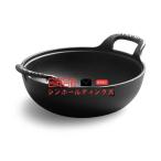 鉄鍋土鍋木蓋付き 鉄鋳物製 ガス火 