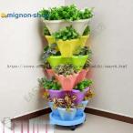  tower type посадочная машина 6 уровень вертикальный сад посадочная машина колесо имеется 4 клапан(лампа) пластик в машине накладывающийся возможность клубника посадочный pot закрытый наружный для двор. цветочный горшок сад tower цветок,