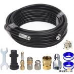  труба чистка шланг обратный .. удлинение высокого давления шланг 15m ПВХ труба .. аквариум . непринужденно мойка трубы мойка специальный 40MPa трубы чистка труба 