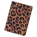 [ кошка pohs ] футляр для карточек складывающийся пополам прозрачный карман женский животное рисунок Zebra леопард AGILITY affa Agility afa Blanc [M рейс 3/3]