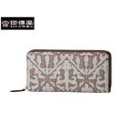 ショッピングマスコード 印伝 印傳屋 印伝 SARAMAS サラマス 束入れ ラウンド 和柄 7423