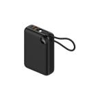 モバイルバッテリー ケーブル一体型 20000mAh LAZOS(ラソス) L-MBC20-BK/3621ｘ１個 モバイル充電器/送料無料メール便 ポイント消化