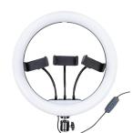 自撮りライト セルフィーライト 12インチ LEDリングライト 120LED GH-CSL120E-BK/6567