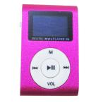 MP3 плеер aluminium LCD экран имеется зажим microSD тип MP3 плеер розовый x1 шт. 