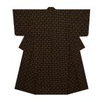 本場琉球絣 小格子にティジマ 袷着物【中古】