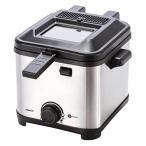 [ гора .] электрическая фритюрница 1.5L для бытового использования настольный compact dial тип регулировка температуры корзина крышка серебряный YAD-F801(S)