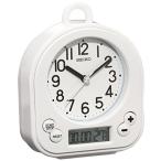  Seiko часы (Seiko Clock) настенные часы класть часы двоякое применение жизнь водонепроницаемый таймер температура отображать аналог кухня &amp; автобус белый BZ358W