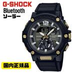 ショッピングg-shock ブラック G-SHOCK G-STEEL Bluetooth搭載 ブラック ゴールド GST-B300B-1AJF ソーラー腕時計 カーボンコアガード構造