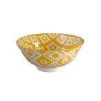 取鉢 格子柄 イエロー 9.5cm (100円ショップ 100円均一 100均一 100均)