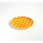 カラードットメラミンプレート イエロー 17.5cm ※訳あり品