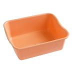 水切りケース　スマイル　ペールオレンジ　３５×２９×高さ１２ｃｍ