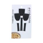 もんじゃヘラ ナイロン製 3.3×全長13.6cm 3本入 (100円ショップ 100円均一 100均一 100均)