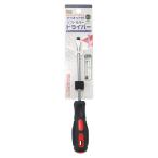 マイナスドライバー マグネット付ソフトラバー 軸径6mm×5インチ (100円ショップ 100円均一 100均一 100均)