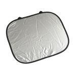 サイドサンシェード SILVER 44×36cm (100円ショップ 100円均一 100均一 100均)