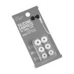 イヤーピース シリコン製 カナル型用 L/M/S 3組(6個)入 ［色指定不可］ (100円ショップ 100円均一 100均一 100均)