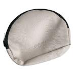 フェイクレザーポーチ 丸 14×11×マチ3cm ［色指定不可］ (100円ショップ 100円均一 100均一 100均)