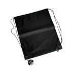 ナップサック ブラック 33×41cm (100円ショップ 100円均一 100均一 100均)