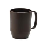 マグカップ ポリプロピレン製 電子レンジ対応 ブラウン 容量350ｍｌ (100円ショップ 100円均一 100均一 100均)