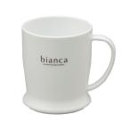 コップ 持ち手付 満量250ｍｌ ホワイト ビアンカ (100円ショップ 100円均一 100均一 100均)