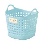収納バスケット コモ 角型 ブルー ミニサイズ(11×10×高さ11cm) (100円ショップ 100円均一 100均一 100均)
