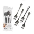 フォーク　プラスチック製　シルバー　８本入