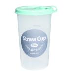 コールドカップ ストローキャップ付 ミント 容量500ｍｌ (100円ショップ 100円均一 100均一 100均)