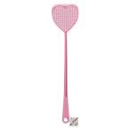 ハエたたき ピンセット付 54.3cm ピンク ハート・スマッシュ (100円ショップ 100円均一 100均一 100均)