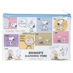 スヌーピー 平型ポーチ クラシック柄 20.5×14.6cm ［色柄指定不可］ (100円ショップ 100円均一 100均一 100均)