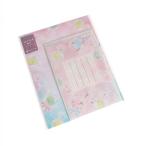 レターセット キラキラドリーム 便箋6枚/封筒3枚入 ［色柄指定不可］ (100円ショップ 100円均一 100均一 100均)