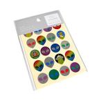 ホイルダイカットシール カラフル