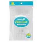 クリアフォーク ポリスチレン製 全長16cm 12本入 (100円ショップ 100円均一 100均一 100均)