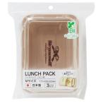 ランチパック リボン柄 M(17.1×12.5×高さ5.3cm) 3個入 (100円ショップ 100円均一 100均一 100均)