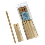 煤竹天削箸 ごはん柄箸袋入 24cm 10膳入 (100円ショップ 100円均一 100均一 100均)