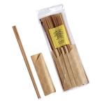 煤竹天削箸 はっぱ柄箸袋入 24cm 10膳入 (100円ショップ 100円均一 100均一 100均)