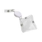 PVCリール付ストラップポーチ 6×6cm (100円ショップ 100円均一 100均一 100均)