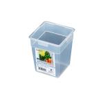 連結できる野菜スタンド 冷蔵庫・冷凍庫用 クリア 10.4×10.4×高さ12.2cm (100円ショップ 100円均一 100均一 100均)